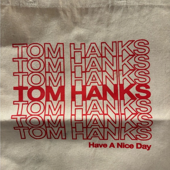 Tom Hanks Beige Tote Bag - Picture 3 of 3